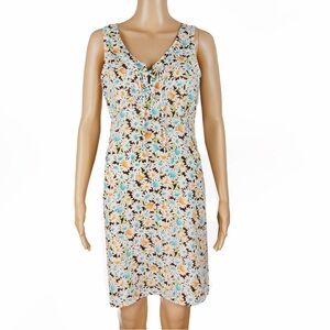 Vintage 90s Grunge Hippie Boho Daisy Floral Lace Sleeveless Slip Summer Dress